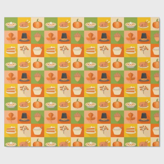 Erntedank Wrapping Paper Geschenkpapier (Flach)