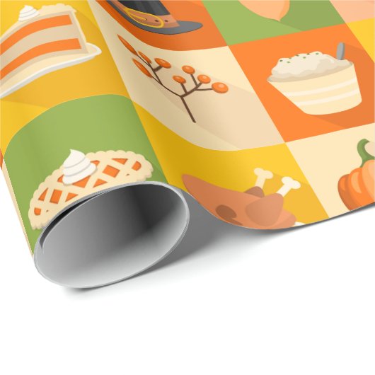 Erntedank Wrapping Paper Geschenkpapier (Rolleneckpunkt)