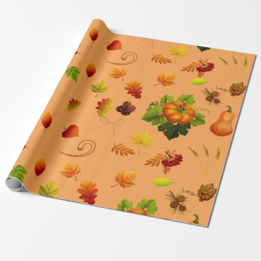 Erntedank Wrapping Paper Geschenkpapier (Ungerollt)
