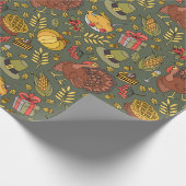 Erntedank Wrapping Paper Geschenkpapier (Ecke)