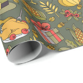 Erntedank Wrapping Paper Geschenkpapier (Rolleneckpunkt)