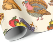 Erntedank Wrapping Paper Geschenkpapier (Rolleneckpunkt)