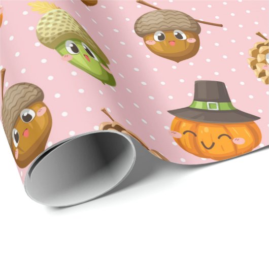 Erntedank Wrapping Paper Geschenkpapier (Rolleneckpunkt)