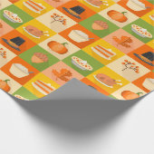 Erntedank Wrapping Paper Geschenkpapier (Ecke)