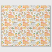 Erntedank Wrapping Paper Geschenkpapier (Flach)