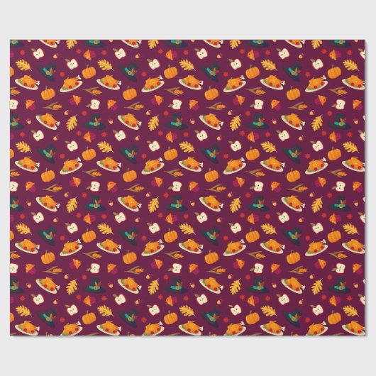 Erntedank Wrapping Paper Geschenkpapier (Flach)