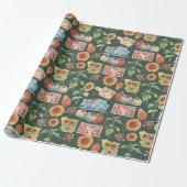 Erntedank Wrapping Paper Geschenkpapier (Ungerollt)