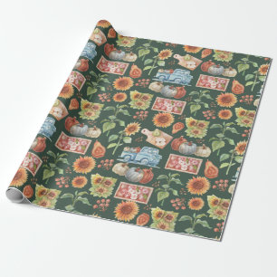 Erntedank Wrapping Paper Geschenkpapier