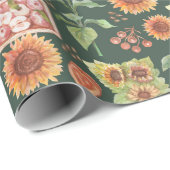 Erntedank Wrapping Paper Geschenkpapier (Rolleneckpunkt)