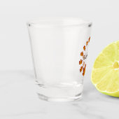 Erntedank Wreath Grateful Simple Maple Blätter Schnapsglas (Links)