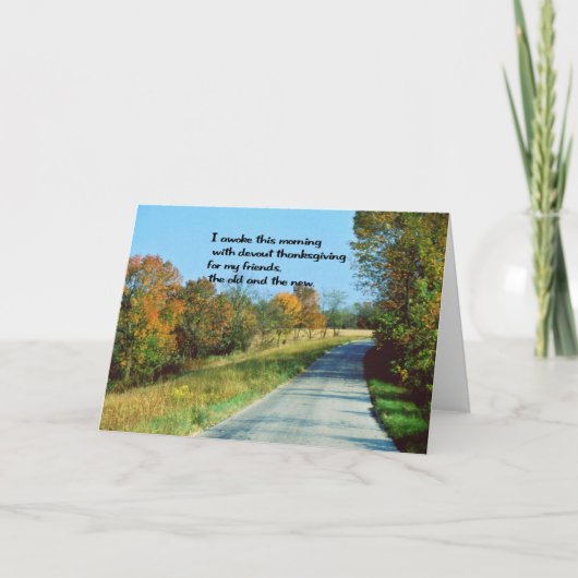 Erntedank wünscht feiertagskarte (Vorderseite)