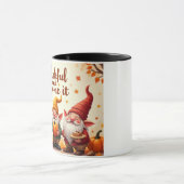 Erntedank wünscht Gnome Tasse (Zentrum)