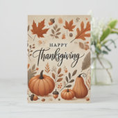 Erntedank wünscht Karten (Stehend Vorderseite)