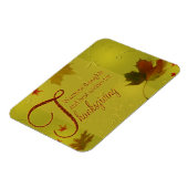 Erntedank wünscht Typografie-Blätter Magnet (Linke Seite)