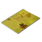 Erntedank wünscht Typografie-Blätter Notizblock (Linke Seite)