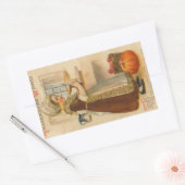 Erntedank wünscht Vintage Aufkleber (Umschlag)