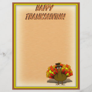 Erntedank-Zeichentrickfilm Truthahn Pilger Flyer