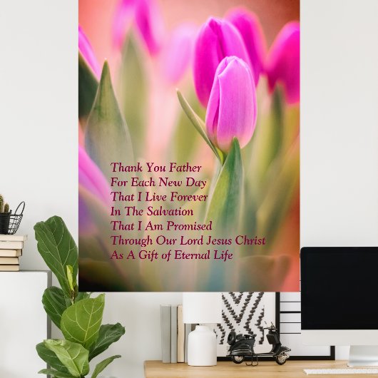 Erntedank zur Rettung Prophetie Poster (Heimbüro)