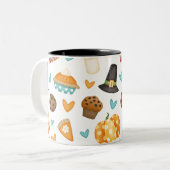 Erntedank Zweifarbige Tasse (Vorderseite Links)