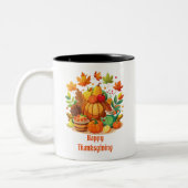 Erntedank Zweifarbige Tasse (Links)