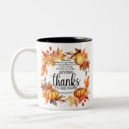 Erntedank Zweifarbige Tasse