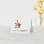 Erntedankblatkarte Karte (Gelbe Blume)
