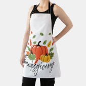 Erntedankblätter und Kürbis in Herbstfarben Schürze (InSitu)