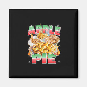 Erntedankfest-Apfelkuchen-Schwarzbrenner 90er Rap  Magnet