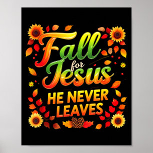 Erntedankfest Christlich Herbst Jesus Mein Favorit Poster