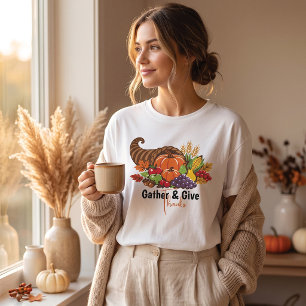 Erntedankfest-Cornucopia-Harvest-T-Shirt T-Shirt