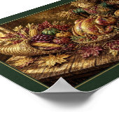 Erntedankfest Cornucopia Poster (Ecke)
