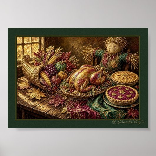 Erntedankfest Cornucopia Poster (Vorne)