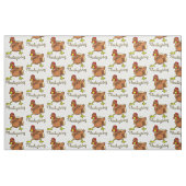 Erntedankfest Dabbing Truthahn Stoff (Fat Quarter (45,7 x 55,9 cm))