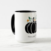 Erntedankfest, Dankbar Gesegnet Riesiger Kaffee Tasse (Vorderseite Links)