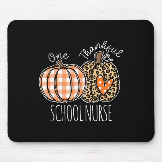 Erntedankfest dankbare Schulkrankenschwester Mousepad (Vorne)