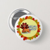 Erntedankfest-Designs Button (Vorne & Hinten)