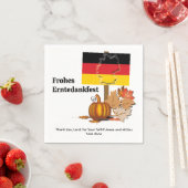 Erntedankfest | Deutscher ERNTEDANK Serviette (Beispiel)