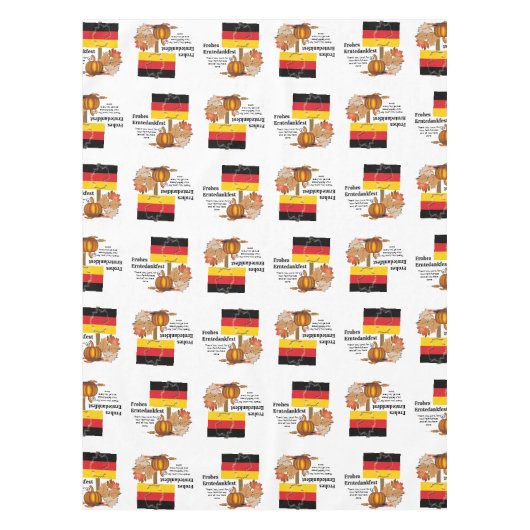 Erntedankfest | Deutscher ERNTEDANK Tischdecke (Vorderseite)