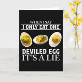 Erntedankfest Deviled Eggs Essen Lustige Sprüche S Karte (Gelbe Blume)