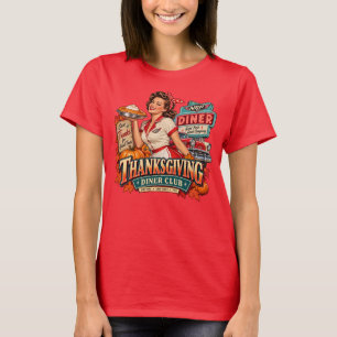 Erntedankfest-Diner-Club Vintage 1950er Jahre Dame T-Shirt