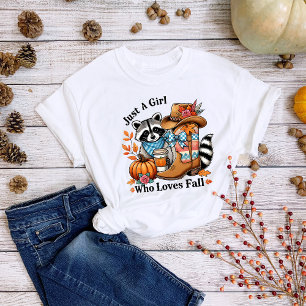 Erntedankfest Ein Mädchen Das Herbst Land Liebt Tri-Blend Shirt