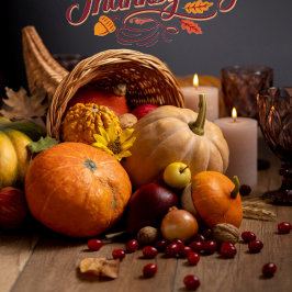 Erntedankfest-Einladung – Thanksgiving-Einladung Einladung