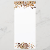 Erntedankfest-Essen-Menü im Flachformat Menükarte (Rückseite)