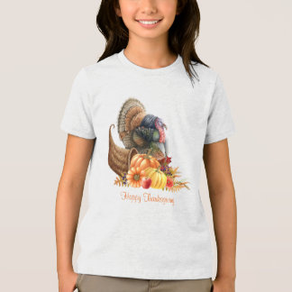 Erntedankfest Füllhorn T-Shirt Tri-Blend-Shirt Tri-Blend Shirt