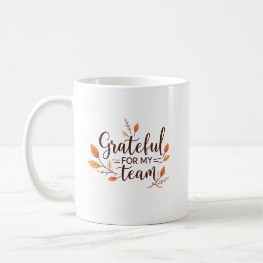Erntedankfest für mein Team Kaffeetasse (Links)