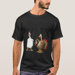 Erntedankfest großes Huhn Es wird lustig sein Trut T-Shirt