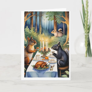 Erntedankfest-Grußkarte Wald Karte
