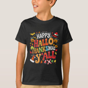 Erntedankfest Halloween Frohes Hallothanksmas Euch T-Shirt
