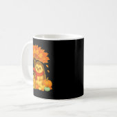 Erntedankfest Herbst Igel Blattfall Baum  Kaffeetasse (Vorderseite Links)