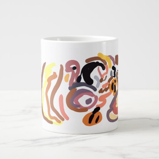 Erntedankfest Herbst Jumbo-Tasse (Vorderseite)